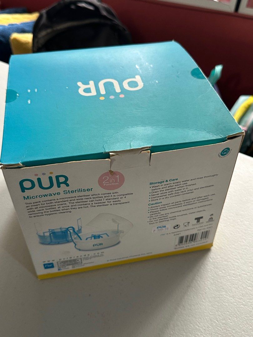 Pur Microwave Steriliser (Category: Breastfeeding & Bottle Feeding) located in Quezon City. Submitted by camie81 (Listing ID 1402188914, Image 1). Description: Brand new for microwave bottle steriliser.