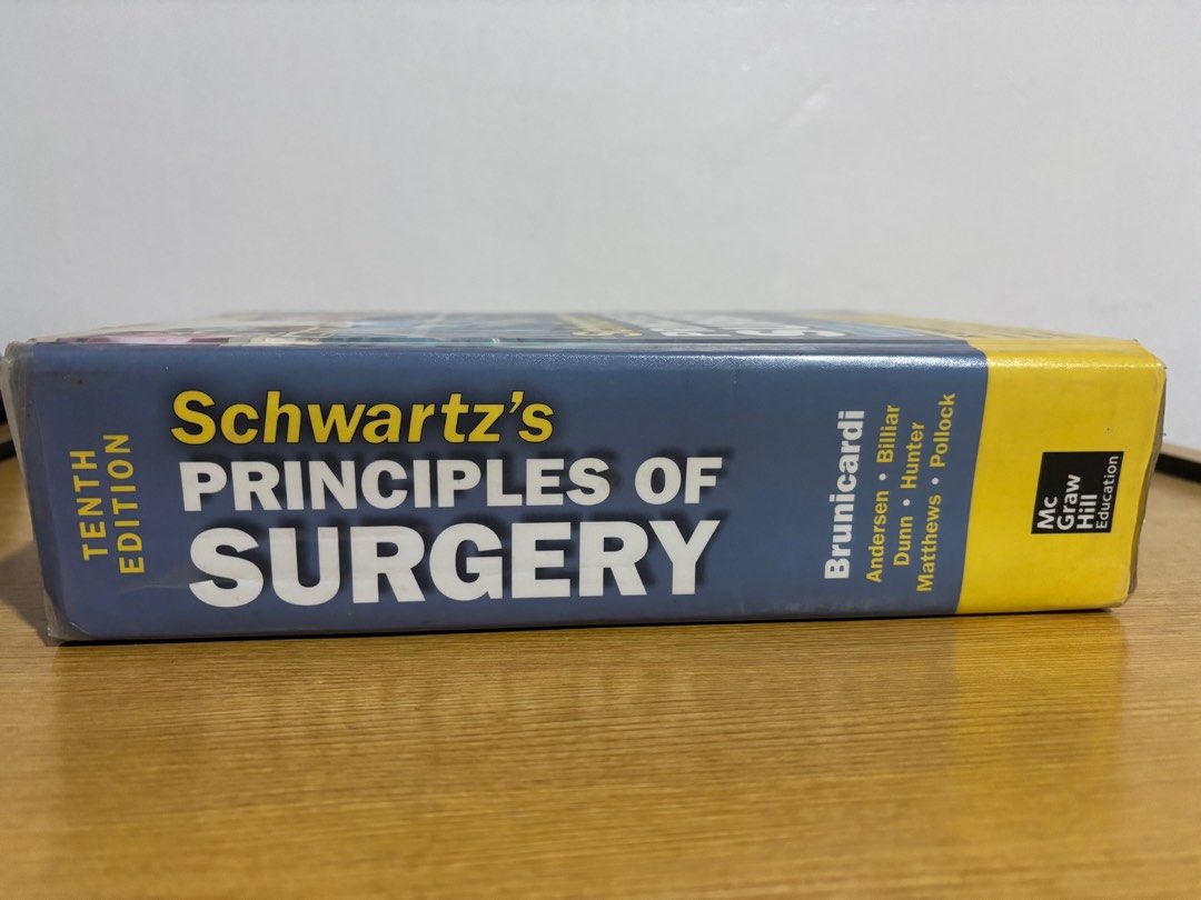 Schwartz Principles of Surgery (Category: Textbooks) located in Quezon City. Submitted by pritz (Listing ID 1402108370, Image 2). Description: Schwartz Principles of Surgery 10th edition Some pages with highlights and pen marks <20pages .