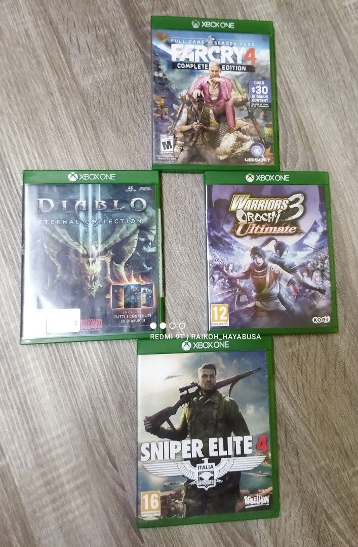 Xbox One, Xbox Series X & Xbox 360 Games (Category: Xbox) located in Dasmarinas. Submitted by nixx_hayabusa (Listing ID 1402276815, Image 3). Description: Xbox One, Xbox Series X and Xbox 360 Games For Sale Xbox One & Xbox Series X Game Titles: The Elder Scrolls Online: GOLD EDITION 200 Resident Evil 7: BIOHAZARD 600 (SOLD) Forza Horizon 2 600 (SOLD) Diablo III Eternal Collection 800 Warriors Orochi 3 Ultimate 500 Dynasty Warriors 9 500 Mass Effe
