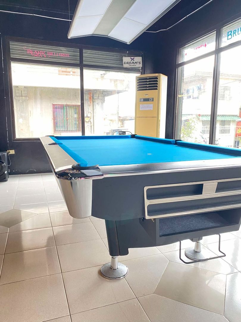 4X8 BRUNSWICK BILLIARD TABLE (Category: Billiards and Bowling) located in La Paz. Submitted by iloilobranch2025 (Listing ID 1402349026, Image 3). Description: 4x8 JUNIOR SIZE BRUNSWICK BILLIARD TABLE! SPECIFICATIONS: Size: 4x8ft (Junior Size) Slate: Granite Cushion: Master Banda Corner & Side Pocket Cover: Metal Pocket: Autoball ACCESSORIES INCLUDED: BILLIARD CLOTH WITH WHITE CLOTH TAIWAN BILLIARD BALL SET AUTOBALL BILLIARD POCKET ORIGINAL STANDA