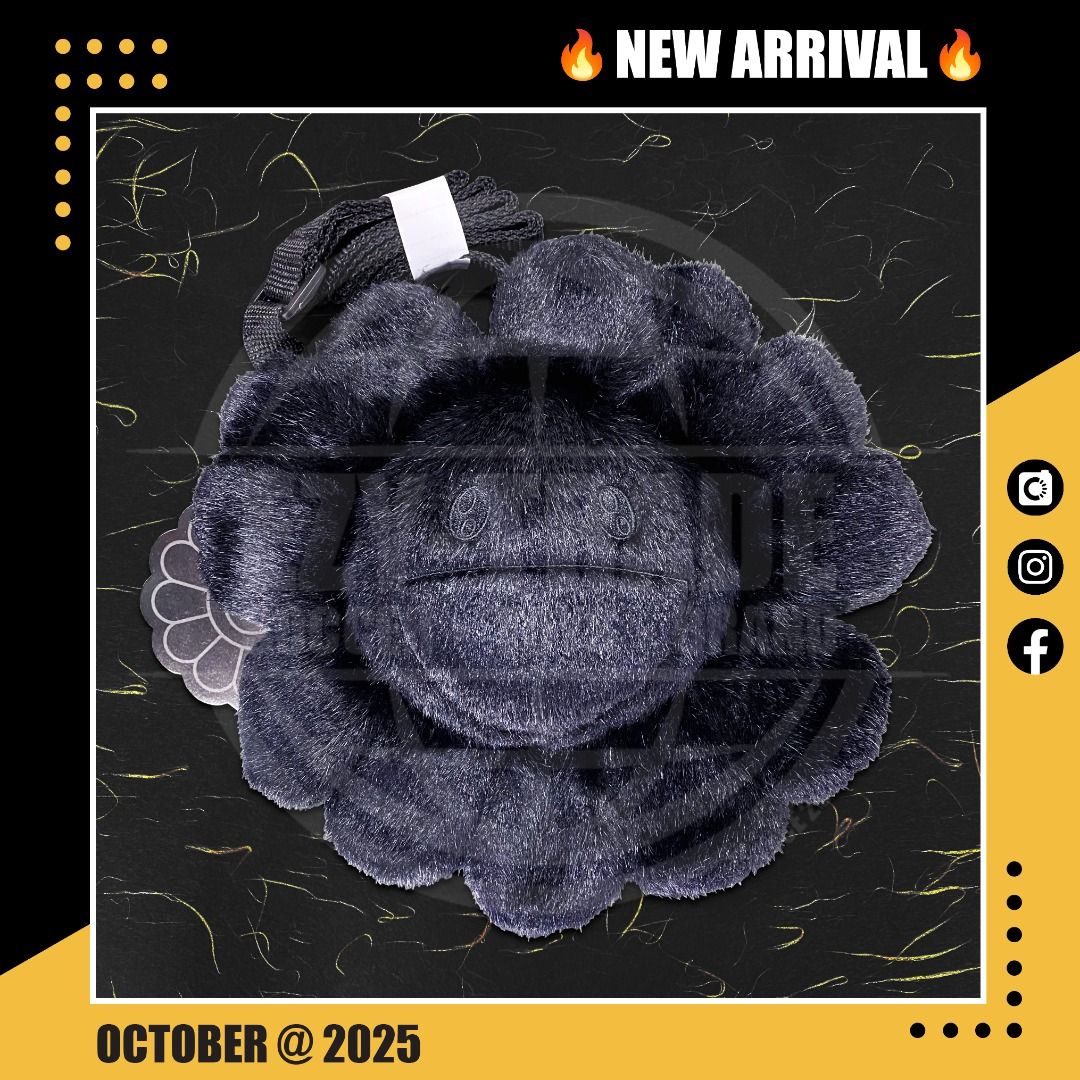村上隆　Flower Pochette All Black Takashi Murakami Flower Pochette 