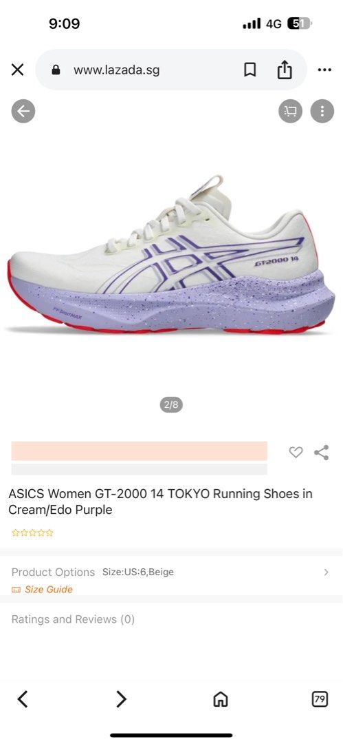 ASICS GT-2000 14 TOKYO Running Shoes (Category: Sneakers) located in Singapore. Submitted by daiseryyyyyyy (Listing ID 1402420799, Image 2). Description: Worn ones! As good as new!.