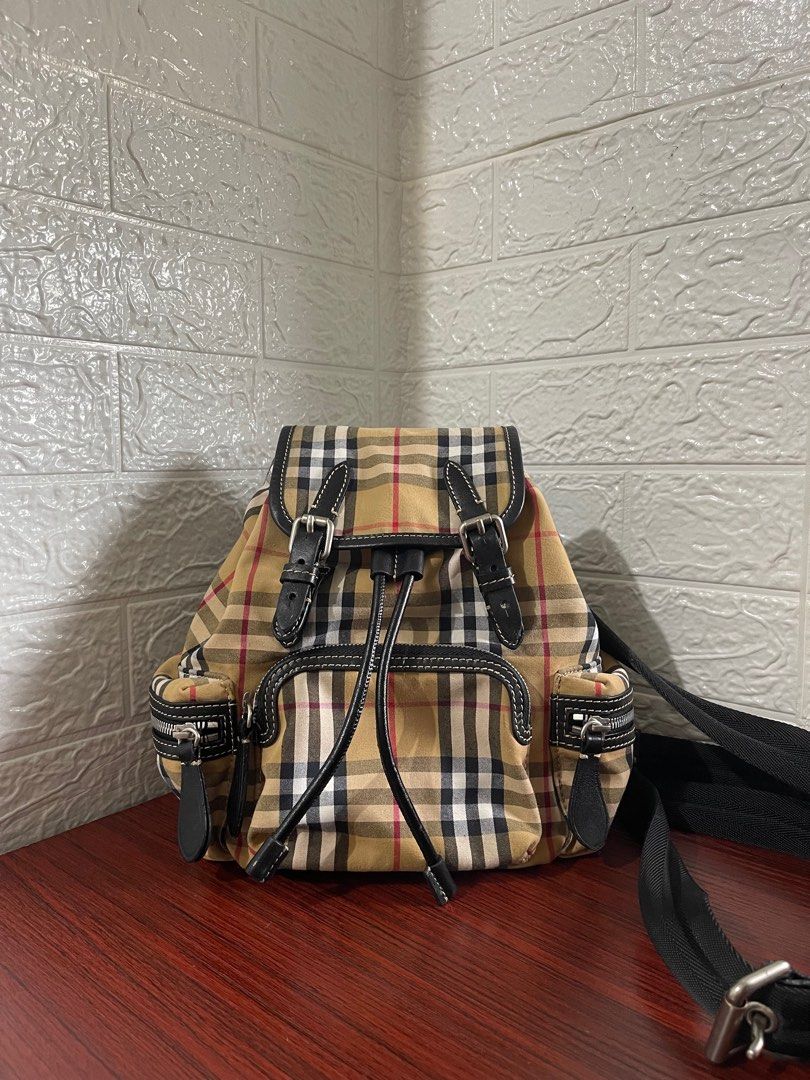 BURBERRY NOVA CHECK CANVAS BACKPACK (RARE) (VINTAGE) (Category: Luxury Bags & Wallets) located in Manila. Submitted by grabmybags (Listing ID 1402314860, Image 1). Description: PLS READ BELOW DETAILS ⬇️⬇️⬇️ I will not entertain questions included in below info! (make reading a habit) ALL AVAILABLE! ON HAND! SOLD ITEM = DELETED NOT OPEN FOR SWAP ✅✅✅ AUTHENTIC BURBERRY (VINTAGE) Images are of actual item for sale‼️ Refrain from asking more pictures