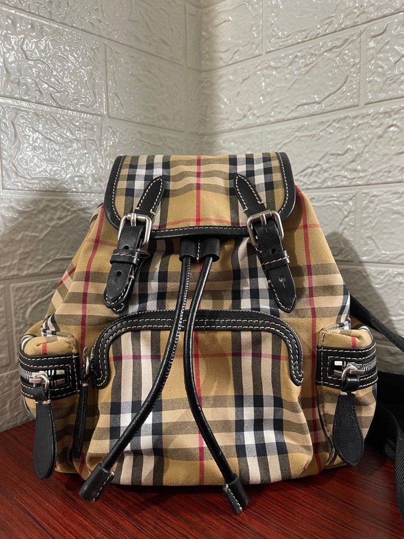 BURBERRY NOVA CHECK CANVAS BACKPACK (RARE) (VINTAGE) (Category: Luxury Bags & Wallets) located in Manila. Submitted by grabmybags (Listing ID 1402314860, Image 3). Description: PLS READ BELOW DETAILS ⬇️⬇️⬇️ I will not entertain questions included in below info! (make reading a habit) ALL AVAILABLE! ON HAND! SOLD ITEM = DELETED NOT OPEN FOR SWAP ✅✅✅ AUTHENTIC BURBERRY (VINTAGE) Images are of actual item for sale‼️ Refrain from asking more pictures