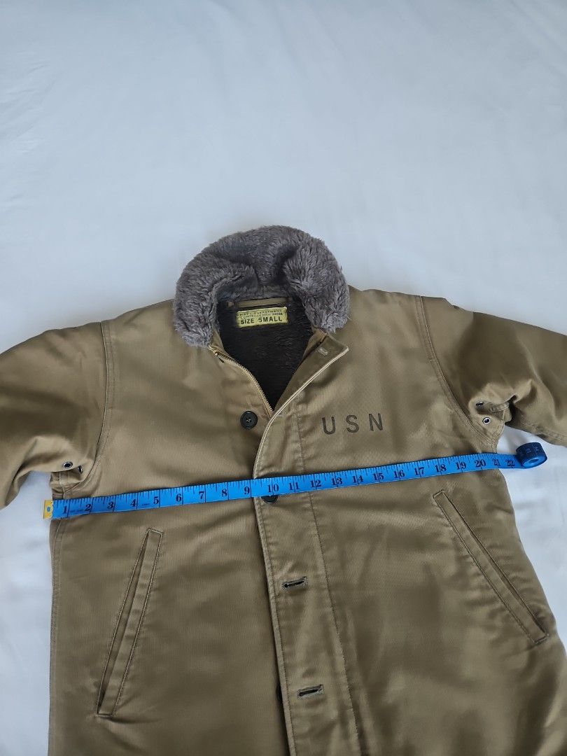 BUZZ RICKSON DECK JACKET (Category: Coats, Jackets and Outerwear) located in Singapore. Submitted by desagogo (Listing ID 1265550129, Image 6). Description: Like new well kept winter deck jacket. Got in Japan. Clearing wardrobe. Size 38. fits like a M. Welcome to try..