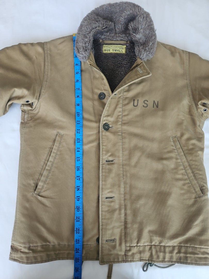 BUZZ RICKSON DECK JACKET (Category: Coats, Jackets and Outerwear) located in Singapore. Submitted by desagogo (Listing ID 1265550129, Image 7). Description: Like new well kept winter deck jacket. Got in Japan. Clearing wardrobe. Size 38. fits like a M. Welcome to try..