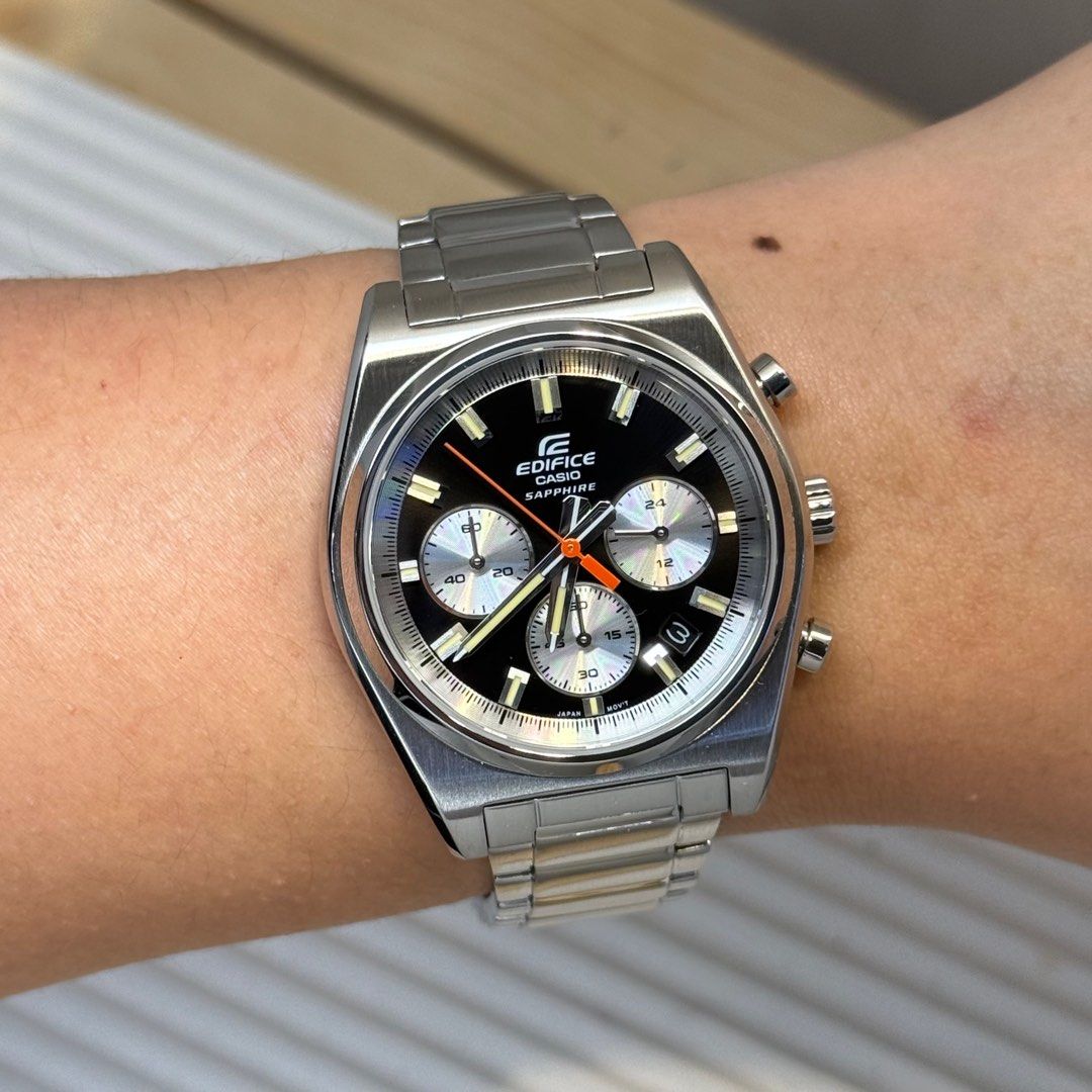 Casio Edifice EFB-730D Chronograph Watch 40MM (Category: Men's Watches) located in Quezon City. Submitted by micoyski (Listing ID 1402324471, Image 3). Description: FOR SALE ONLY… CASIO EDIFICE EFB-730D SERIES QUARTZ CHRONOGRAPH 40MM ₱7,800 EACH FREE SF AVAILABLE ONHAND BRANDNEW COMPLETE 📍 QUEZON CITY.