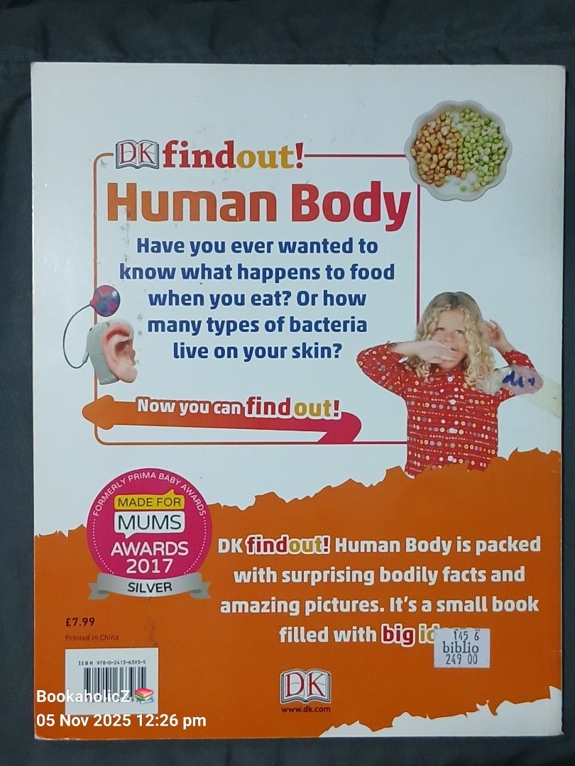 DK findout! Human Body Book, Hobbies & Toys, Books & Magazines, Fiction ...