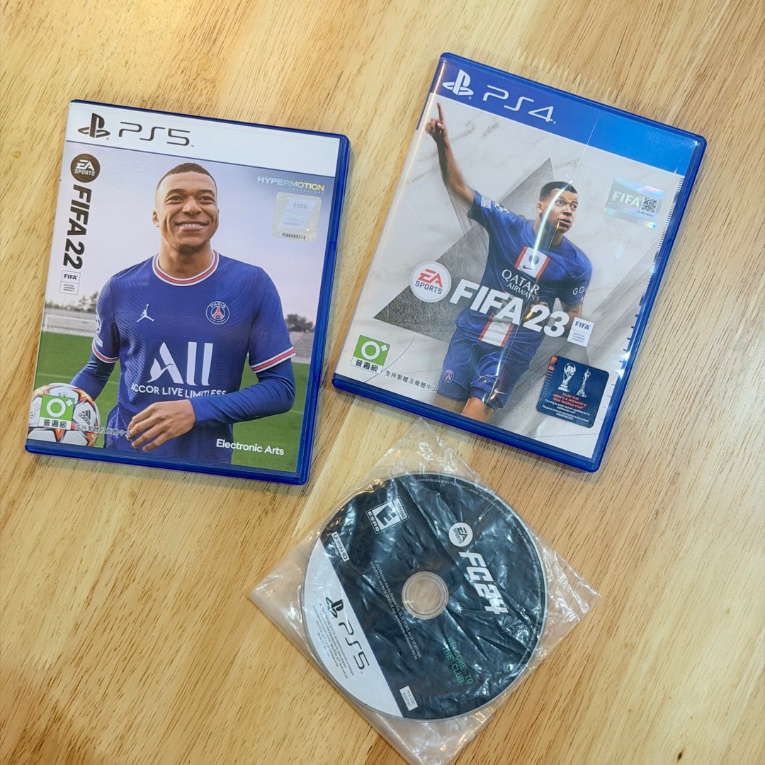 FIFA FC22 FC23 FC24 3-in-1 PS Games Special Bundle, Video Gaming, Video ...