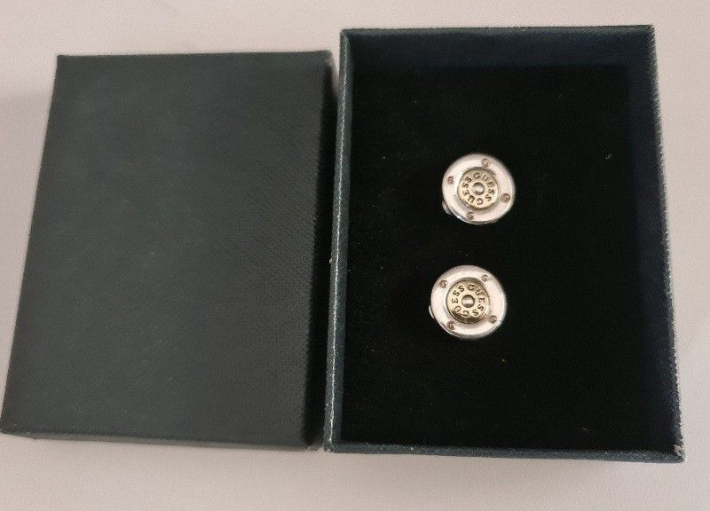 GUESS Logo Stud Earrings (Category: Women's Jewelry) located in Sydney. Submitted by desirably (Listing ID 1402368653, Image 1). Description: GUESS Logo Stud Earrings for $20. Worn once&in excellent condition. Unable to find the original jewellry box. Would include a brand new jewellry box for free. Pick up from Marrickville. Pls feel free to check out my other listings..