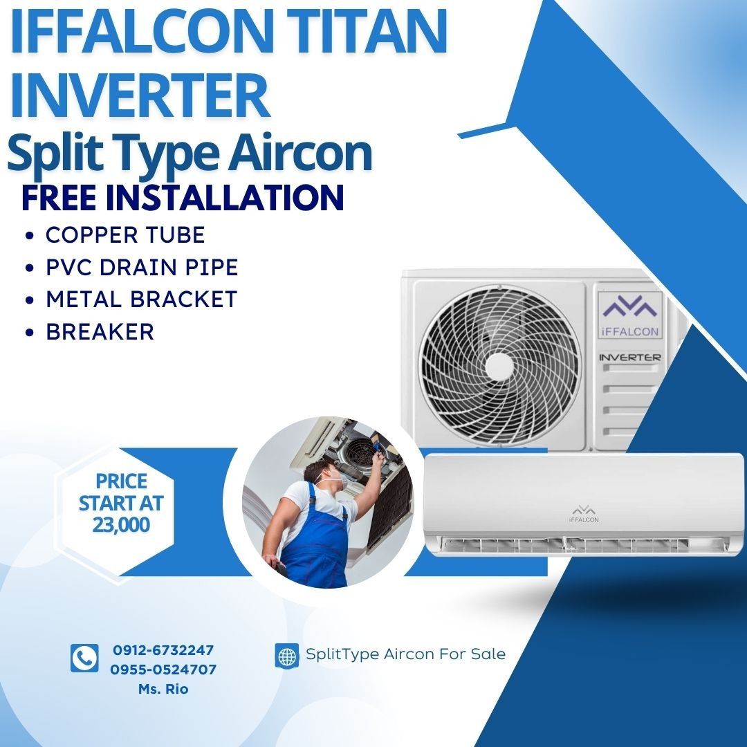 IFFALCON SPLIT TYPE AIRCON BRANDNEW SEALED FREE INSTALLATION, TV & Home ...