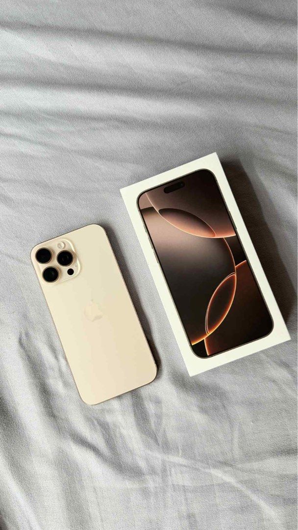 iPhone 16 pro max 256 GB (smart locked) (Category: iPhone 16 Series) located in Quezon City. Submitted by shopgabby (Listing ID 1402341671, Image 1). Description: FS ONLY Iphone 16 PRO MAX 256GB Can pass as bnew Smartlocked 30CC Only with warranty until Sept 2026 No issues Complete with box Meetup only QC/Laguna/Tagaytay .