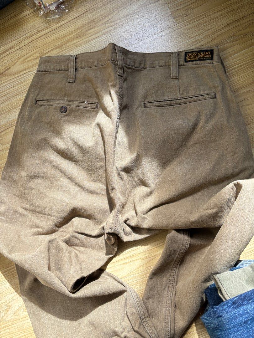 Iron Heart Brown Pants (Category: Jeans) located in Makati City. Submitted by demonito (Listing ID 1402295671, Image 2). Description: - Brown Iron Heart pants - Zip fly - Two front pockets - Two back pockets - Iron Heart logo detail - Made of durable material - Solid brown color.
