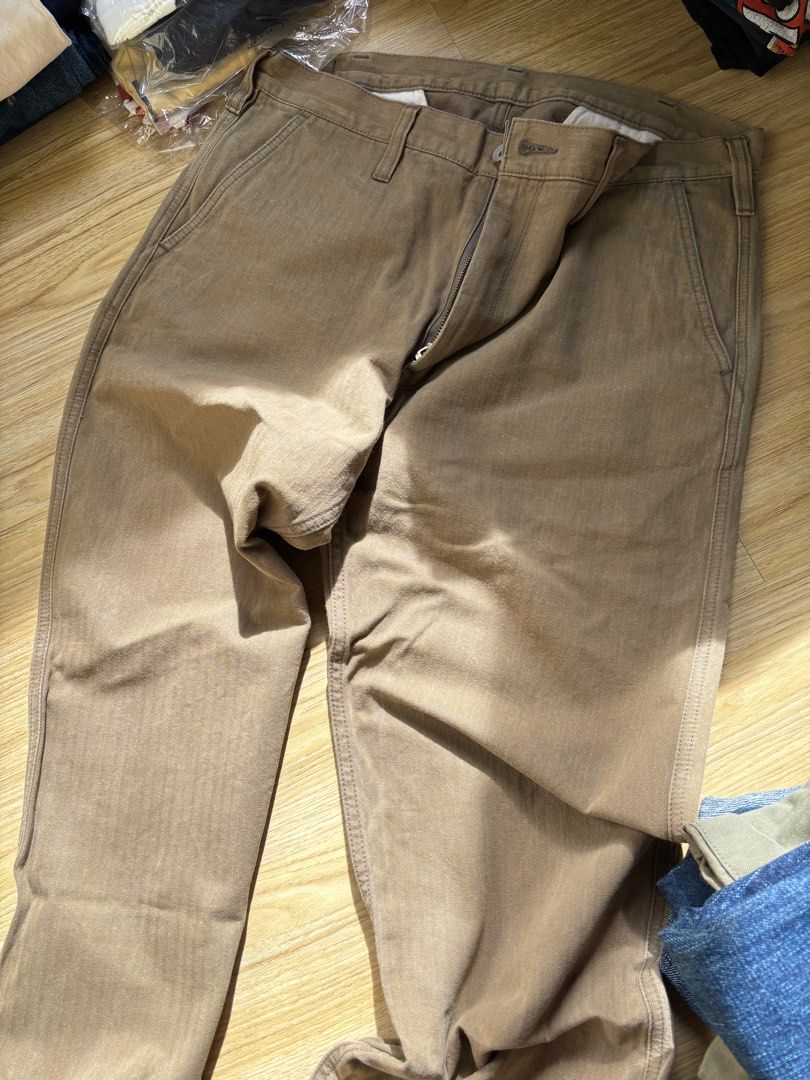 Iron Heart Brown Pants (Category: Jeans) located in Makati City. Submitted by demonito (Listing ID 1402295671, Image 1). Description: - Brown Iron Heart pants - Zip fly - Two front pockets - Two back pockets - Iron Heart logo detail - Made of durable material - Solid brown color.