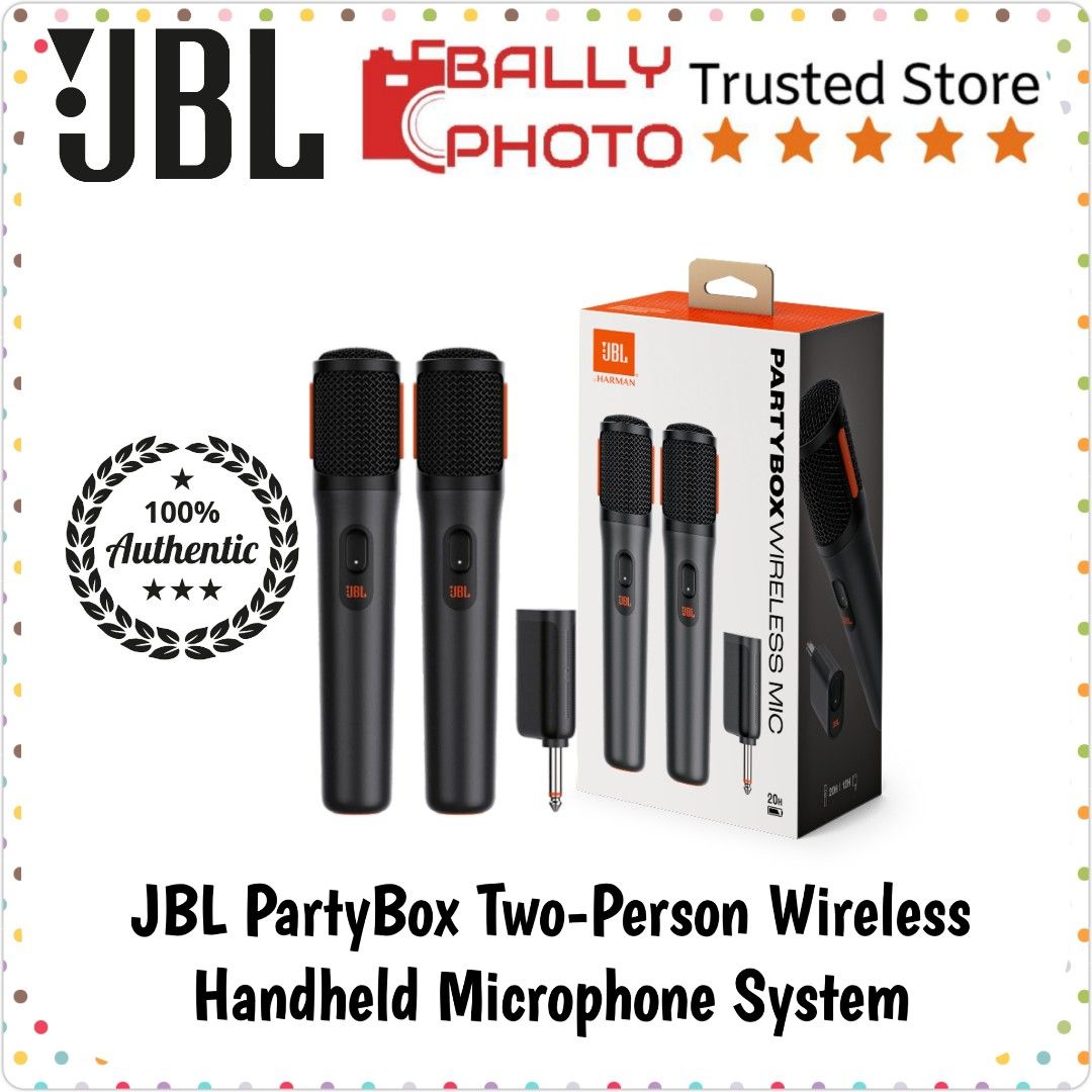 JBL PartyBox Two-Person Wireless Microphone System, Audio, Microphones ...