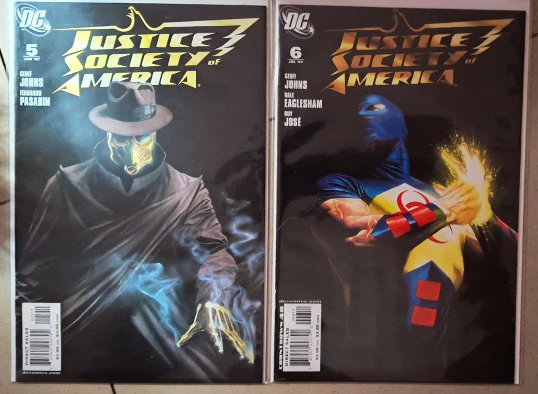 JSA comics Alex Ross cover (Category: Comics & Manga) located in Quezon City. Submitted by ernestamaru2 (Listing ID 1402372606, Image 3). Description: Lot of DC Comics featuring Justice Society of America (JSA) and Day of Vengeance tie-in issues. Includes JSA #5 and #6, and Day of Vengeance tie-in issues #73, #74, #75, and #76. Features characters like Captain Marvel, Hawkman, and Spectre. All comics are in English..