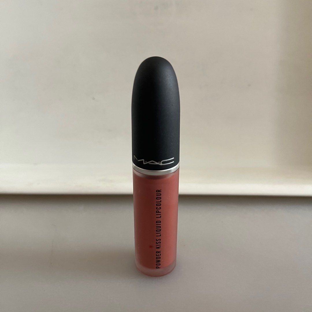MAC Powder Kiss Liquid Lipcolour MULL IT OVER (Category: Makeup) located in Manila. Submitted by lessentiel.ph (Listing ID 1402303841, Image 1). Description: - MAC Powder Kiss Liquid Lipcolour - shade MULL IT OVER - Matte finish - Clear tube with black cap - Features the MAC logo - Authentic product.