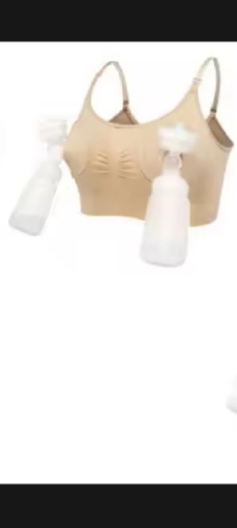Pump / Nursing Bra Beige (set of 2) (Category: Maternity wear) located in Quezon City. Submitted by alytn (Listing ID 1402327796, Image 3). Description: Like new, used only a few times since we do direct latching. - Beige nursing bra - Adjustable straps - Clasp closure at the back - Designed for easy breastfeeding access - Seamless design for comfort.