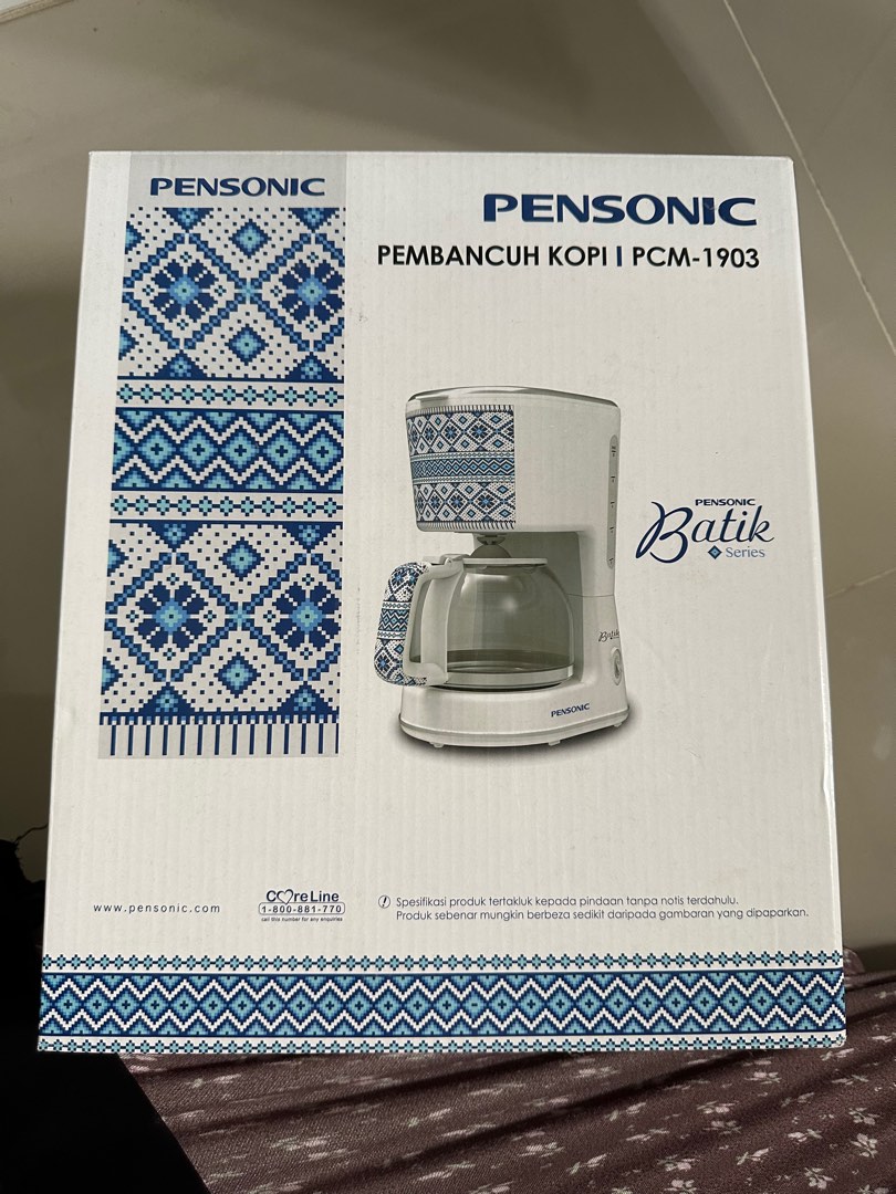 Pensonic Batik Series Coffee Maker PCM-1903, TV & Home Appliances ...