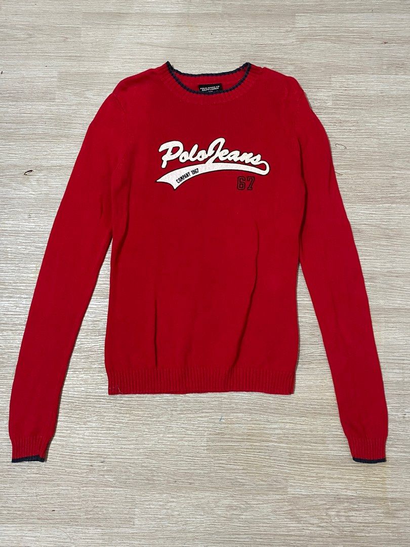 Polo Jeans Company Red Sweater (Category: Coats, Jackets and Outerwear) located in Baguio. Submitted by leeala (Listing ID 1402334448, Image 1). Description: .