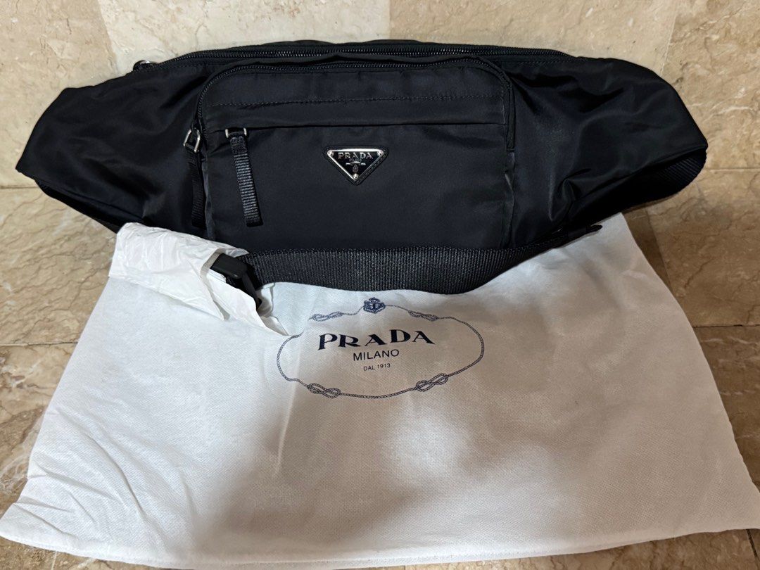 Prada Beltbag 2VL005 (Category: Luxury Bags & Wallets) located in Manila. Submitted by itscaarrl__ (Listing ID 1402444730, Image 2). Description: Bought Brand New in europe Complete inclusions Negotioble Pm for FB Details, or for tel no. for proof of legitimacy of the bag Meeting area: Pampanga (SM Pamp/SM Clark) RFS: Had another prada belt bag like this and was stolen, this is my replacement but ive never used it, will just sell it. As it no lon