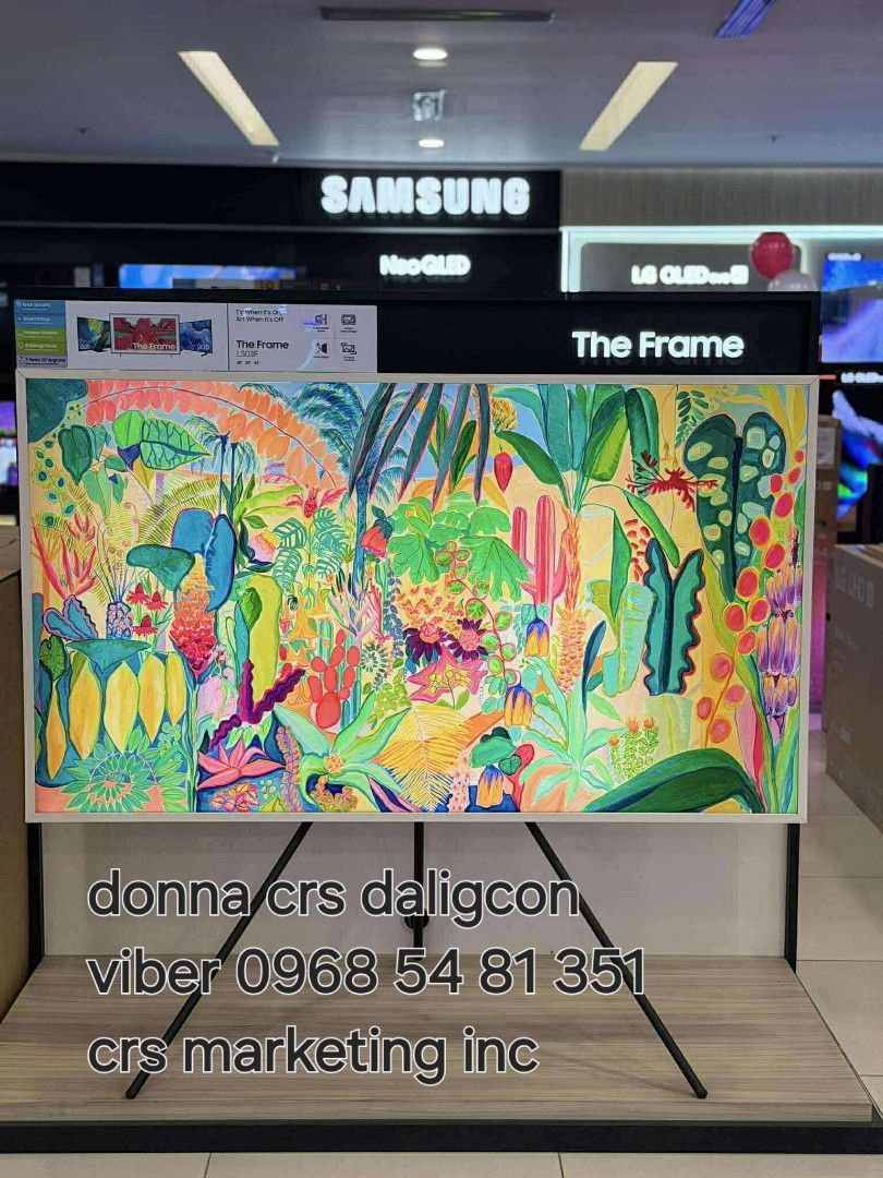 Samsung the frame (Category: TV) located in Manila. Submitted by donnasagao03665 (Listing ID 1402437178, Image 2). Description: 🟨 SAMSUNG THE FRAME TV 2025 MODEL 43LS03F 55LS03F 65LS03F / SAMSUNG SERIF 🟨 FRAME 2025 MODEL QA43LS03F - 43,300 QA55LS03F - 54,200 QA65LS03F - 71,500 SERIF 2024 MODEL QA43LS01D - 43,300 ( limited stocks ) QA55LS01D - 55,800 ( limited stocks ) PRICE MAY CHANGE WITHOUT PRIOR NOTICE BRANDNEW AND SEALED 1 YR WARRANTY PARTS