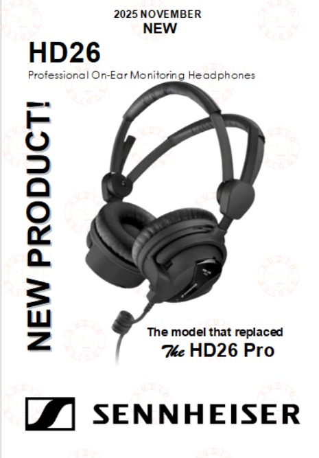 SENNHEISER HD26 PROFESSIONAL ON-EAR MONITORING HEADPHONES ( NEW MODEL ...