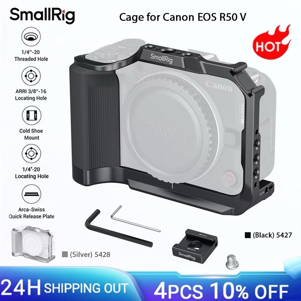 Smallrig Cage Canon EOS R50 Black, Photography, Photography Accessories ...