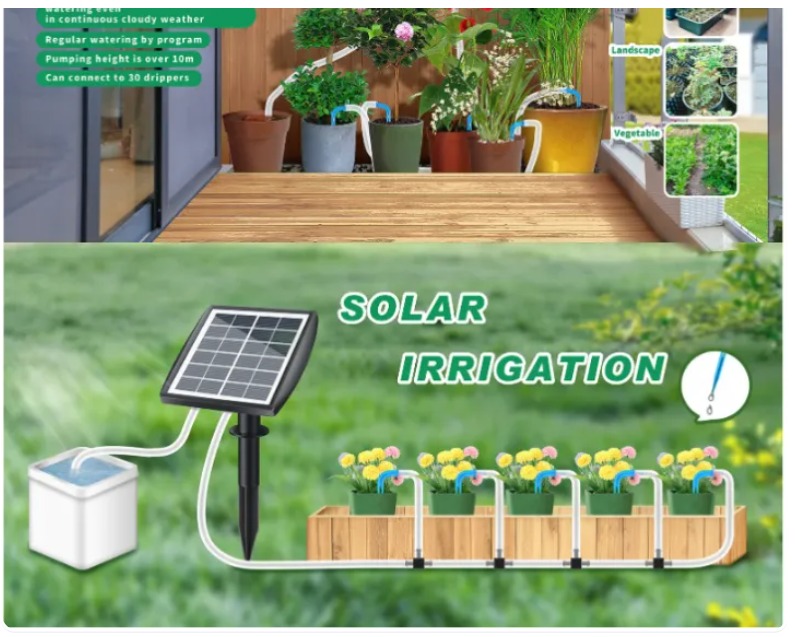 Solar Irrigation Solar Auto Watering System Solar Powered Automatic ...