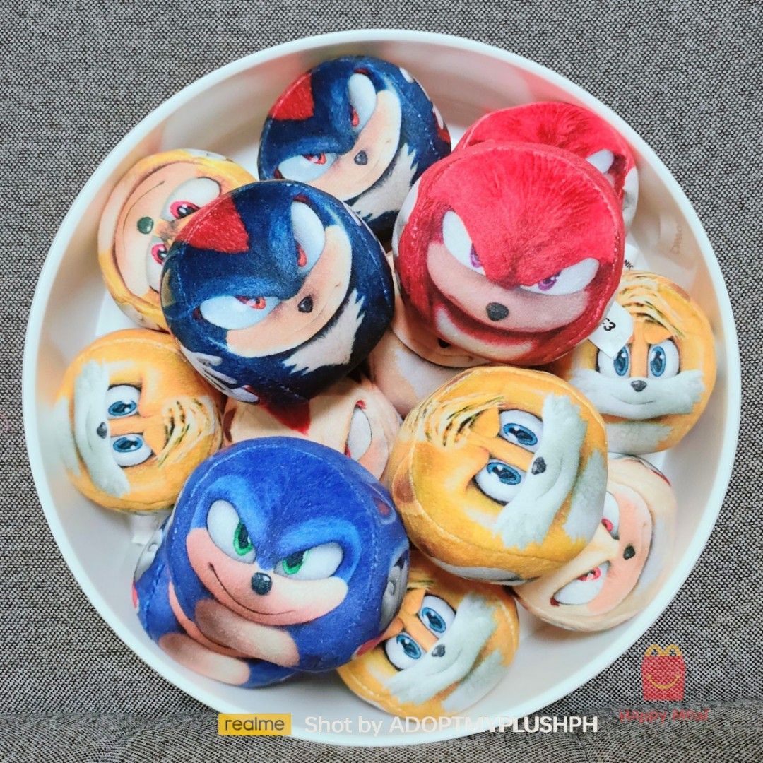 2025 McDo Happy Meal Toys | Sonic the Hedgehog (Category: Character Goods) located in Taguig. Submitted by adopt.my.plush.ph (Listing ID 1402307421, Image 3). Description: 🇬🇧 2025 McDonalds Happy Meal Toy - Sonic The Hedgehog 3 plush balls 80.00 each As of 2026 01/09: Sonic-4 Tails-8 Knuckles-11 Shadow-11 Sonic Super State-8 Shadow Super State-3 *Plush balls only. Box not included..