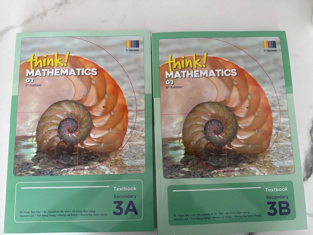 Think! Mathematics G3 Textbook 3A & 3B, Hobbies & Toys, Books ...