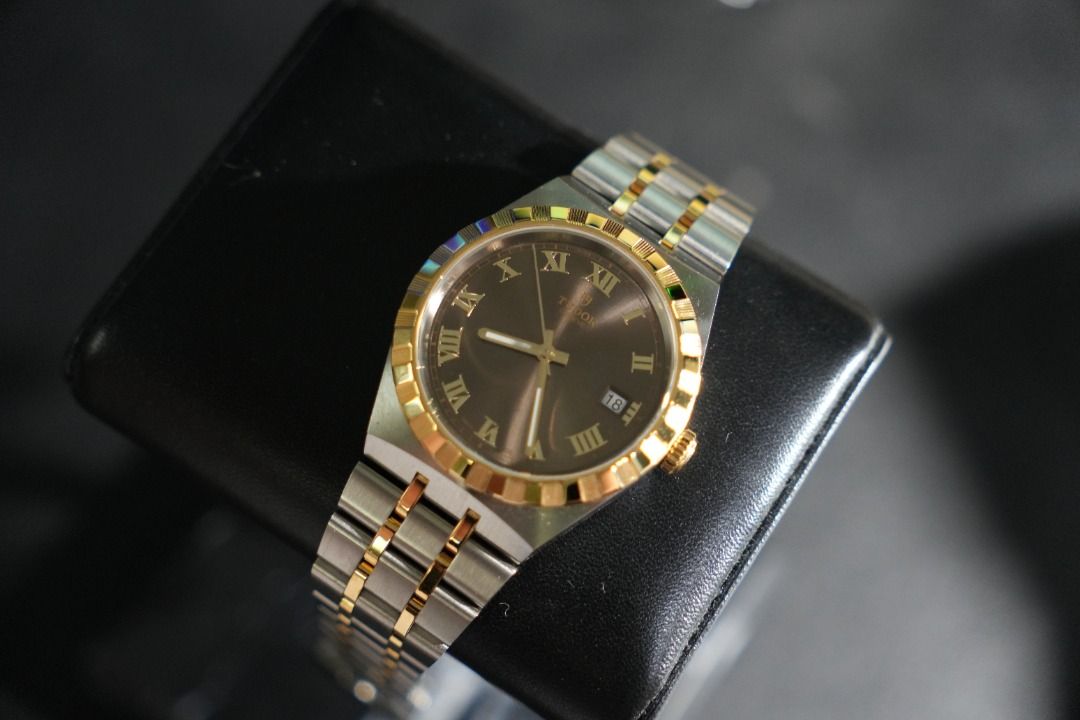 Tudor Royal S&G 38 (Category: Luxury Watches) located in Quezon City. Submitted by round.the.clock (Listing ID 1402452405, Image 3). Description: For Sale: TUDOR Royal Chocolate Brown 38mm Reference M28503-0007 Steel and gold Mint condition (2025 purchase) Complete set (box, cards, tag, receipt) Negotiable price Meet-ups only in Metro Manila (Makati, Mandaluyong, QC preferred).