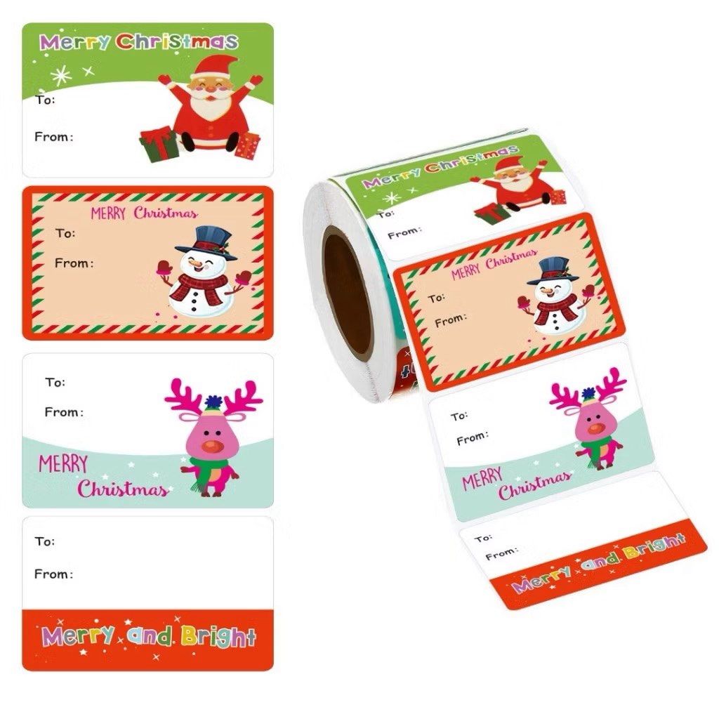 200pcs/roll Christmas gift tags roll sticker (Category: Craft Supplies & Tools) located in Malabon City. Submitted by heyitskhen (Listing ID 1402557629, Image 1). Description: 4x6cm rectangle sticker roll multi purpose labels .