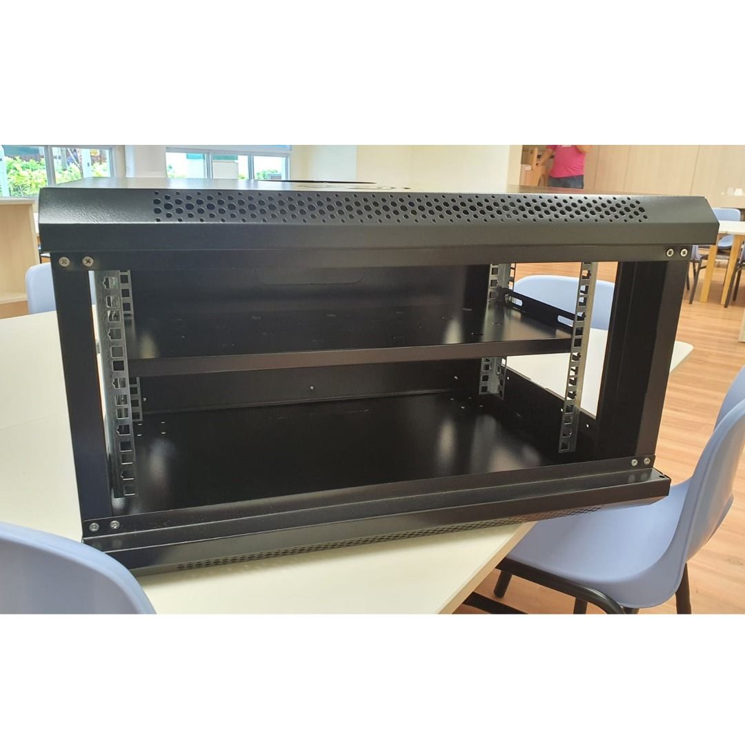 6U SPEEDSMOUNT standard Server AV mobile wall rack with tray, Furniture ...