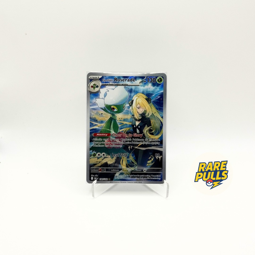 CYNTHIA'S ROSERADE IR 184/182 POKÉMON – SV10 DESTINED RIVALS – ENGLISH ...