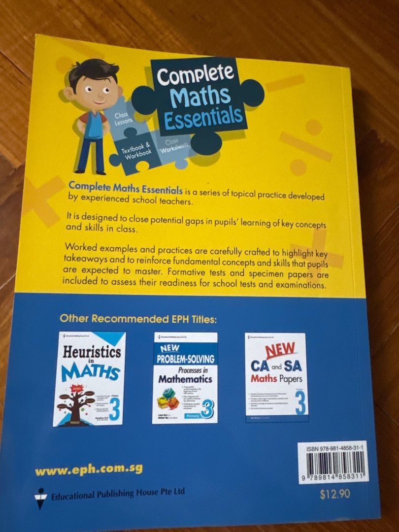 EPH Complete Maths Essentials Primary 3, Hobbies & Toys, Books ...