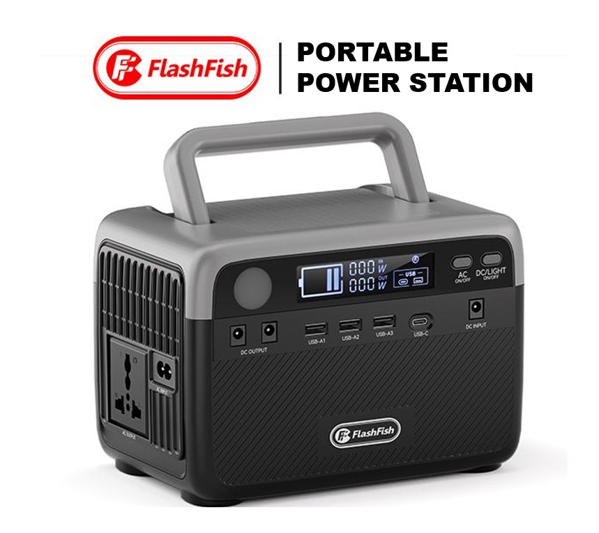FlashFish BP030B 231Wh/300W 72000mAh Power Station with LiFePO4 Battery ...