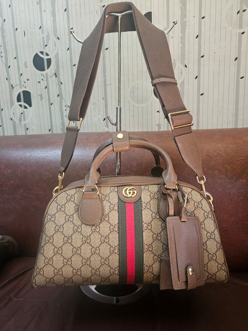 Sale!!! Gucci Bowling Doctors Bag (Category: Luxury Bags & Wallets) located in Angono. Submitted by julee031224 (Listing ID 1402600079, Image 2). Description: Preloved but well loved. 💓 It comes with luggage tag, lock and key, original strap and dustbag. NGA. Message me..