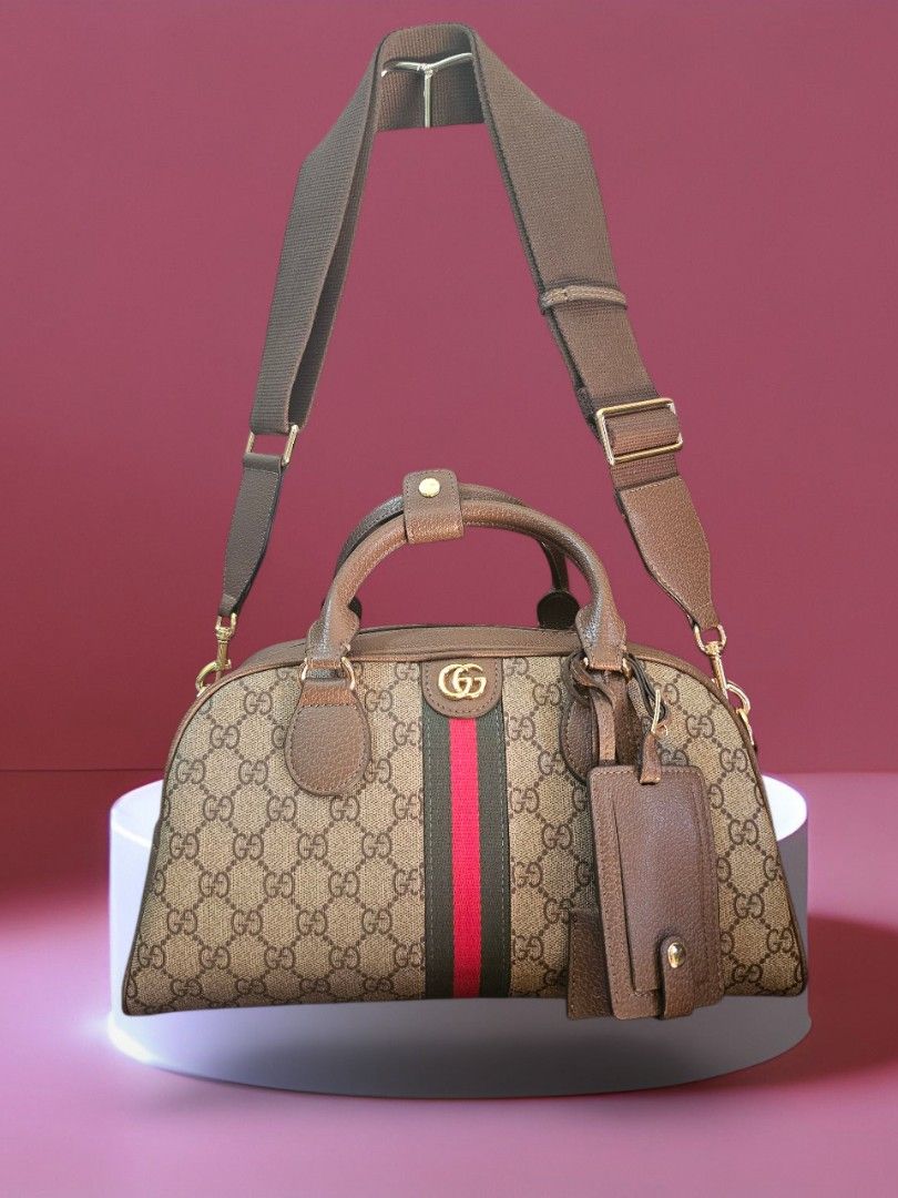 Gucci Bowling Doctors Bag - 30cm (Category: Luxury Bags & Wallets) located in Angono. Submitted by juleespreloved (Listing ID 1402597842, Image 1). Description: Preloved and well loved. 💓 It comes with luggage tag, lock and key, original strap and dustbag. NGA. Message me!.