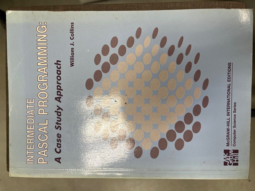 Intermediate Pascal Programming: A Case Study Approach (Category: Textbooks) located in Singapore. Submitted by bong2357 (Listing ID 1402642118, Image 1). Description: nego for fast deal.