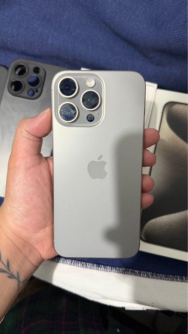 iPhone 15 Pro Max 256GB 89% BH NTC-Approved (Category: iPhone 15 Series) located in Manila. Submitted by iamjomarey94384 (Listing ID 1402518953, Image 3). Description: iPhone 15 Pro Max 256GB | 89% BH NTC-Approved, Factory Unlocked inclusions: box, cable + 20 cases Note: LCD was authentically replaced through Power Mac Center, hence “geniune” tag. .