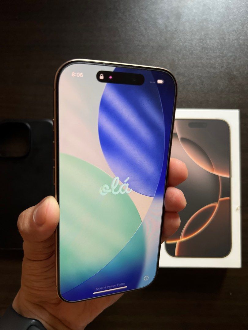 iPhone 16 Pro 256gb (Category: iPhone 16 Series) located in Cebu City. Submitted by alvnueva (Listing ID 1402484764, Image 3). Description: •Desert Titanium •90% battery health •Smart-locked (local unit) •Warranty ends last January 31, 2026 •Complete set (Box, Cord and Manuals) •No dents and scratches •With tempered glass (from Authorized Store) •has Casing (Spigen) rfs: Need funds.