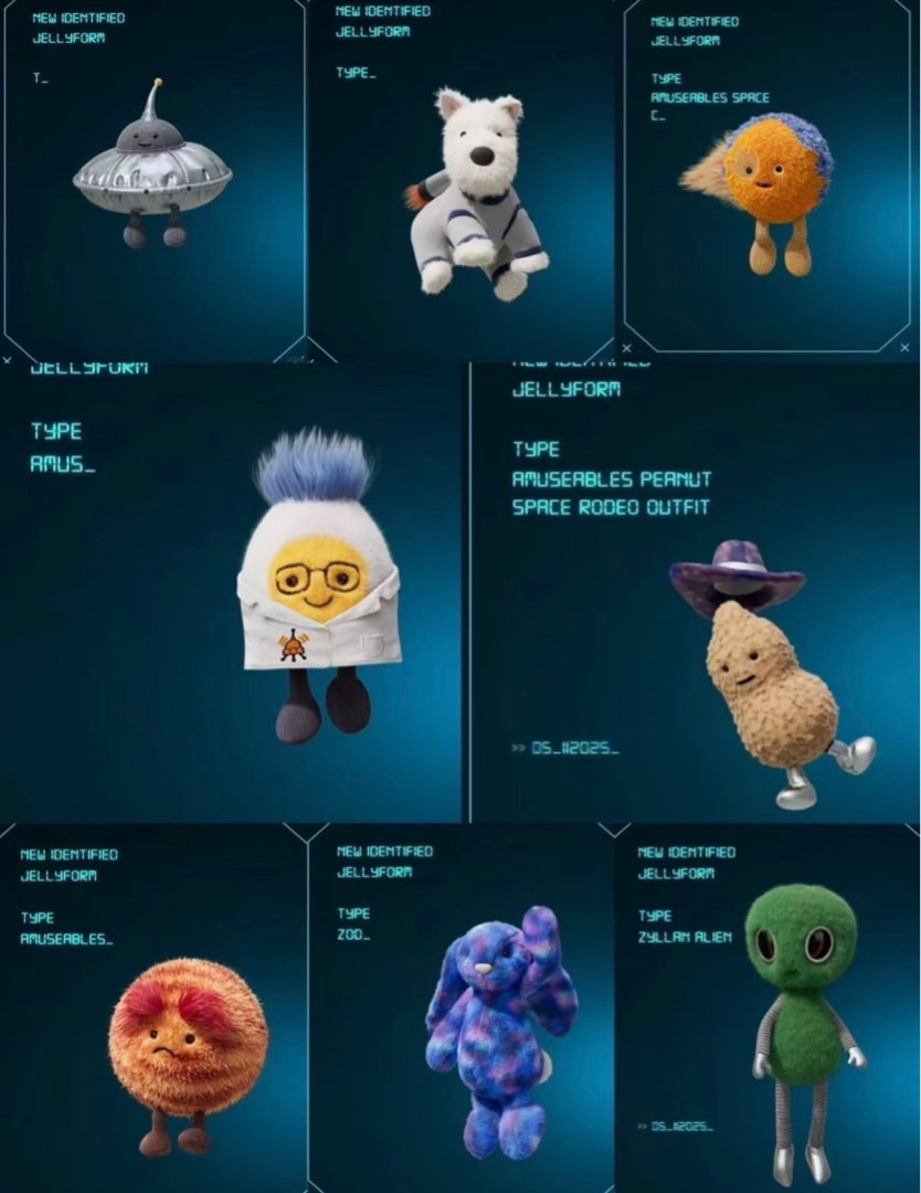 jellycat korea exclusives space themed (preorder), Hobbies & Toys, Toys ...