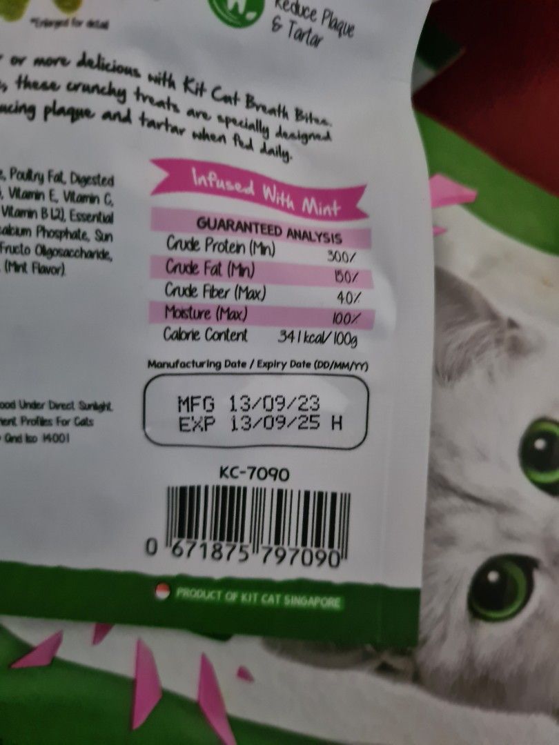 Kit Cat Breath Bites Tuna Flavor Cat Treats, Pet Supplies, Pet Food on ...
