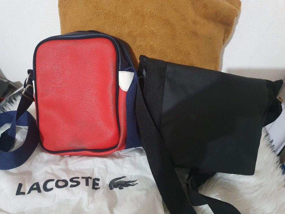 Lacoste and CAT Sling Bags (Category: Sling Bags) located in Quezon City. Submitted by pongoy (Listing ID 1402496614, Image 2). Description: buy 1 take 1 orig cat and copy lacoste vietnam mens sling.