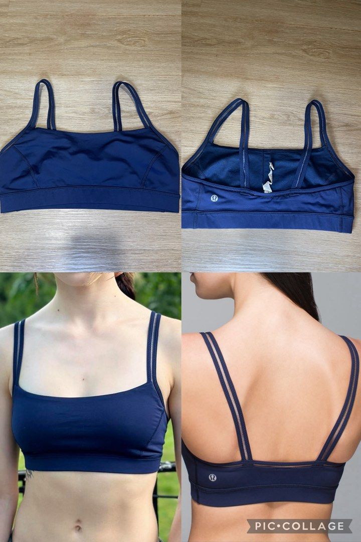 Lululemon Navy Blue Sports Bra (Category: Activewear) located in La Trinidad. Submitted by avessonjam (Listing ID 1402582265, Image 1). Description: Pad slot.
