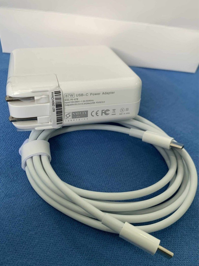 MacBook Charger 87W (USB-C ) Type C Charger (Category: Chargers & Cables) located in San Juan City. Submitted by ph_gadgets_hub (Listing ID 1402481976, Image 1). Description: 💯% 87W (USB-C) Type C Charger 💯% Apple Accessories😍 💯% MFI Certified 💯% Brand new WE ARE STILL ON SALE ❗️❗️❗️ Promo!! SET ₱1,800 87W USB-C Power Adapter with USB-C to C Cable (2 m) Macbook Charger ₱1,400 87W USB-C Power Adapter only ₱800 USB-C Charge C Cable only Compat