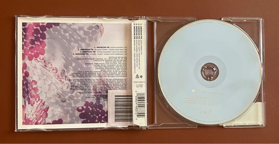 Madonna American Pie CD (Category: CDs & DVDs) located in San Juan City. Submitted by looneybin559 (Listing ID 1402516984, Image 2). Description: Like New. Hard to Find CD. In Good Condition. WYSIWYG. ***ITEM IS AVAILABLE IF YOU CAN SEE THIS MESSAGE. Payment via G-Cash or Bank Transfer Only. Via Grab or LBC (Buyer shoulders fee). We ship every weekend or a preferred date agreed within buyer and seller. .