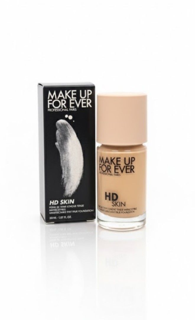 Make Up For Ever HD Skin Foundation (Category: Makeup) located in Las Pinas. Submitted by mystic_tragicallychic (Listing ID 1348803571, Image 1). Description: Make Up For Ever Professional Paris HD Skin Foundation Shade: 1R12 Full size 30ml - 1.01 FL 0z All items are guaranteed authentic or your money back 💯.