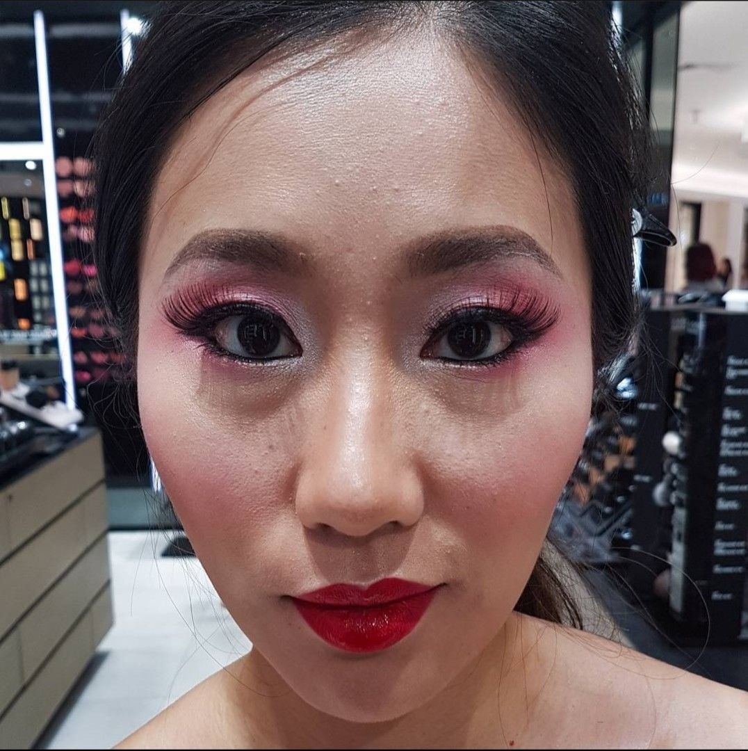Makeup (Category: Makeup) located in Singapore. Submitted by lady_danger (Listing ID 1402620905, Image 5). Description: - Makeup services for all occasions - Beauty, special effects, engagement,Halloween looks, tv & theater - Natural to dramatic styles - Flexible and reliable - I also do makeup for TV & production shoot mostly for content creation, tvc, drama and interviews. ( Dm for rates . halfday/full day rates) I will provide portfolio for pr